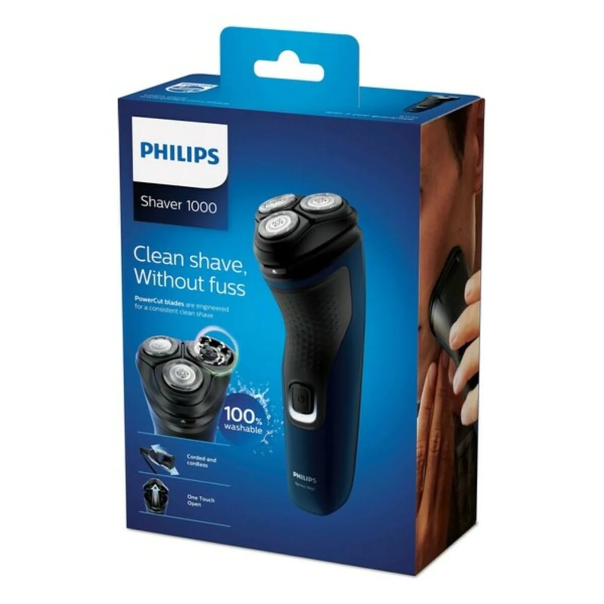 Philips Norelco Shaver 2300 washable under tap for easy cleaning