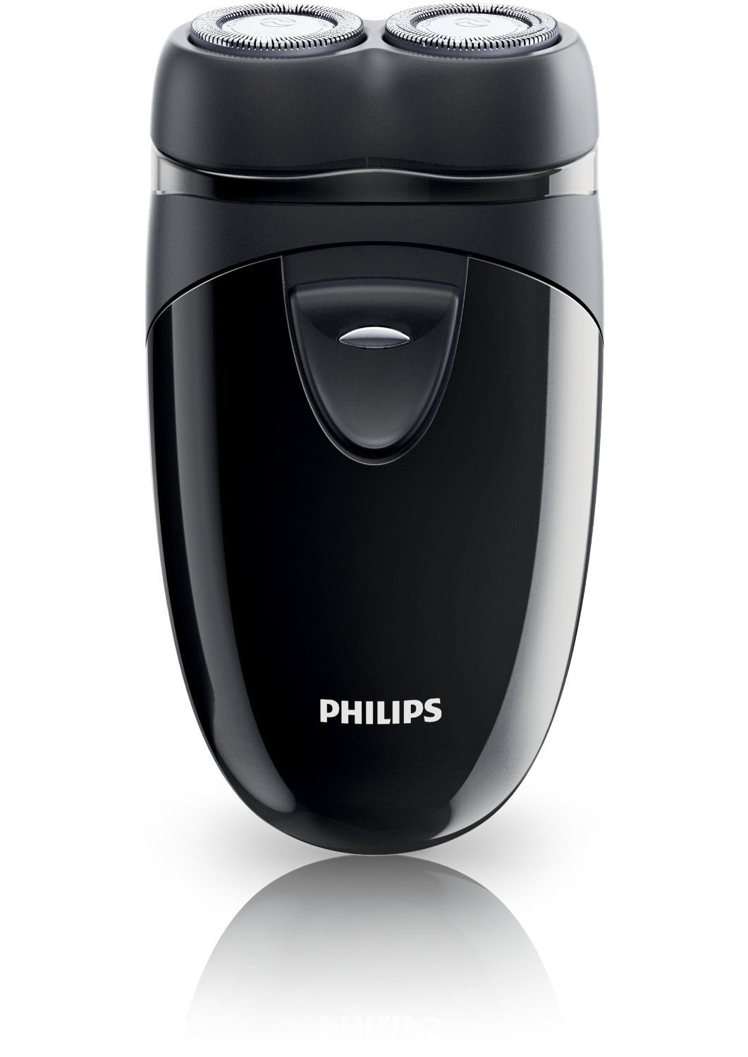 Philips Norelco travel shaver close-cut head for precise on-the-go grooming.