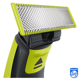 Philips OneBlade body kit with skin guard protects sensitive areas during grooming
