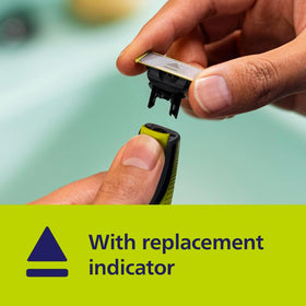 Philips OneBlade installation demo showing simple blade swap