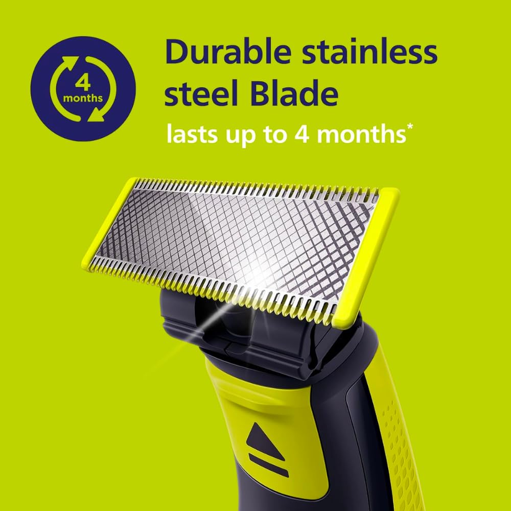 Philips OneBlade packaging front highlighting value-pack blades