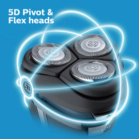Philips shaver 3000 ComfortCut blades deliver a gentle cut above skin.