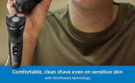Philips Shaver 3000 one-touch open for quick cleaning