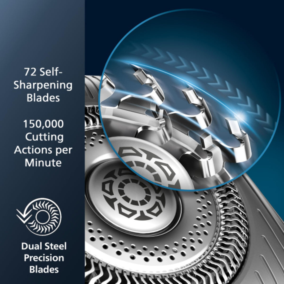 Philips Shaver Series 9000 charging base and USB cable for easy charging on the go.