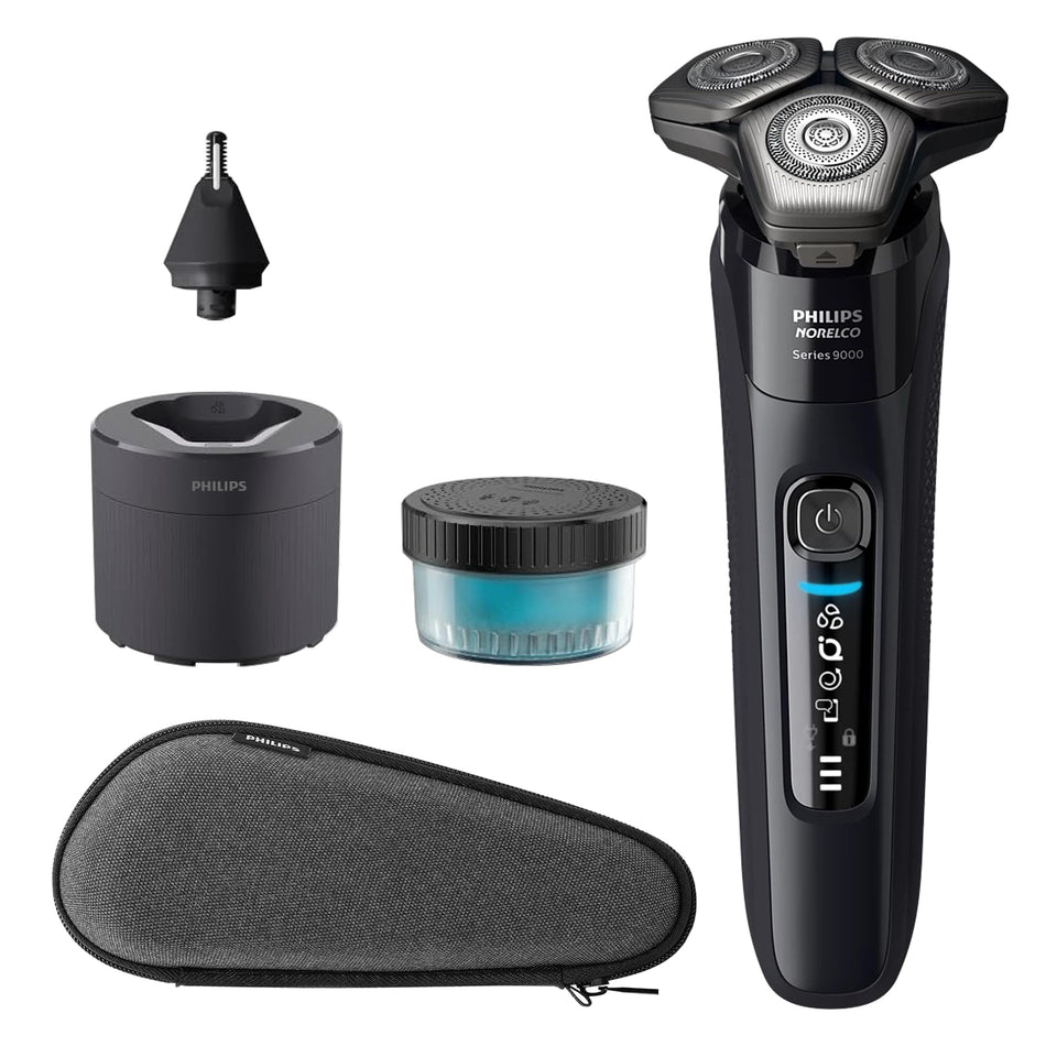 Philips Shaver Series 9000 head-flex-360 enables precise, comfortable shaving around the jawline.