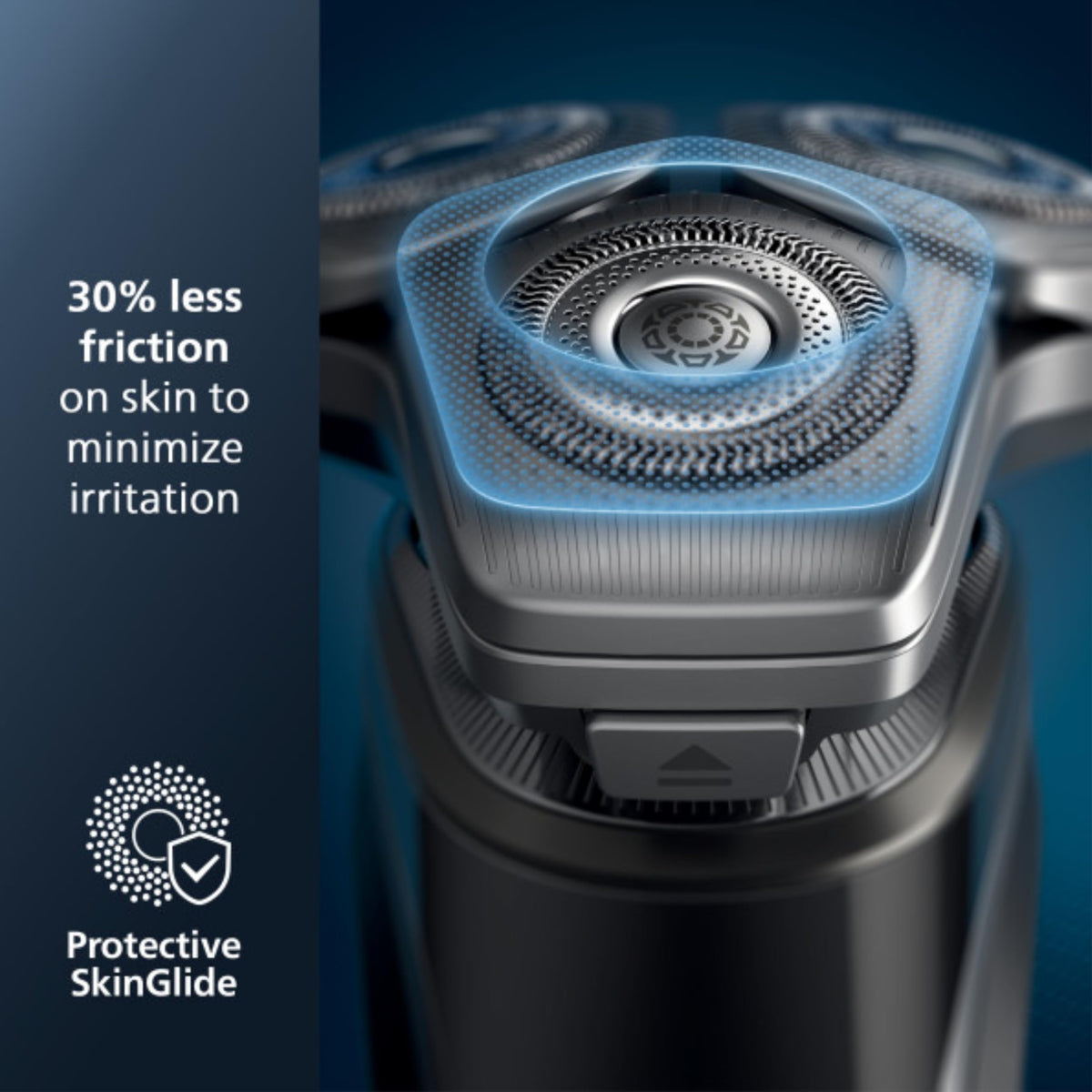 Philips Shaver Series 9000 Smart Hair Sensor reads density for adaptive shaving.