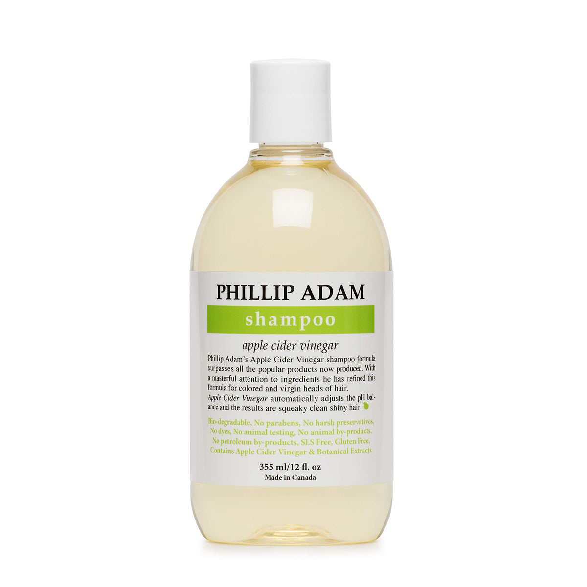 Phillip Adam Apple Cider Vinegar Shampoo bottle showing the product and label.