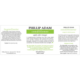 Phillip Adam conditioner pour showing lightweight texture that detangles hair