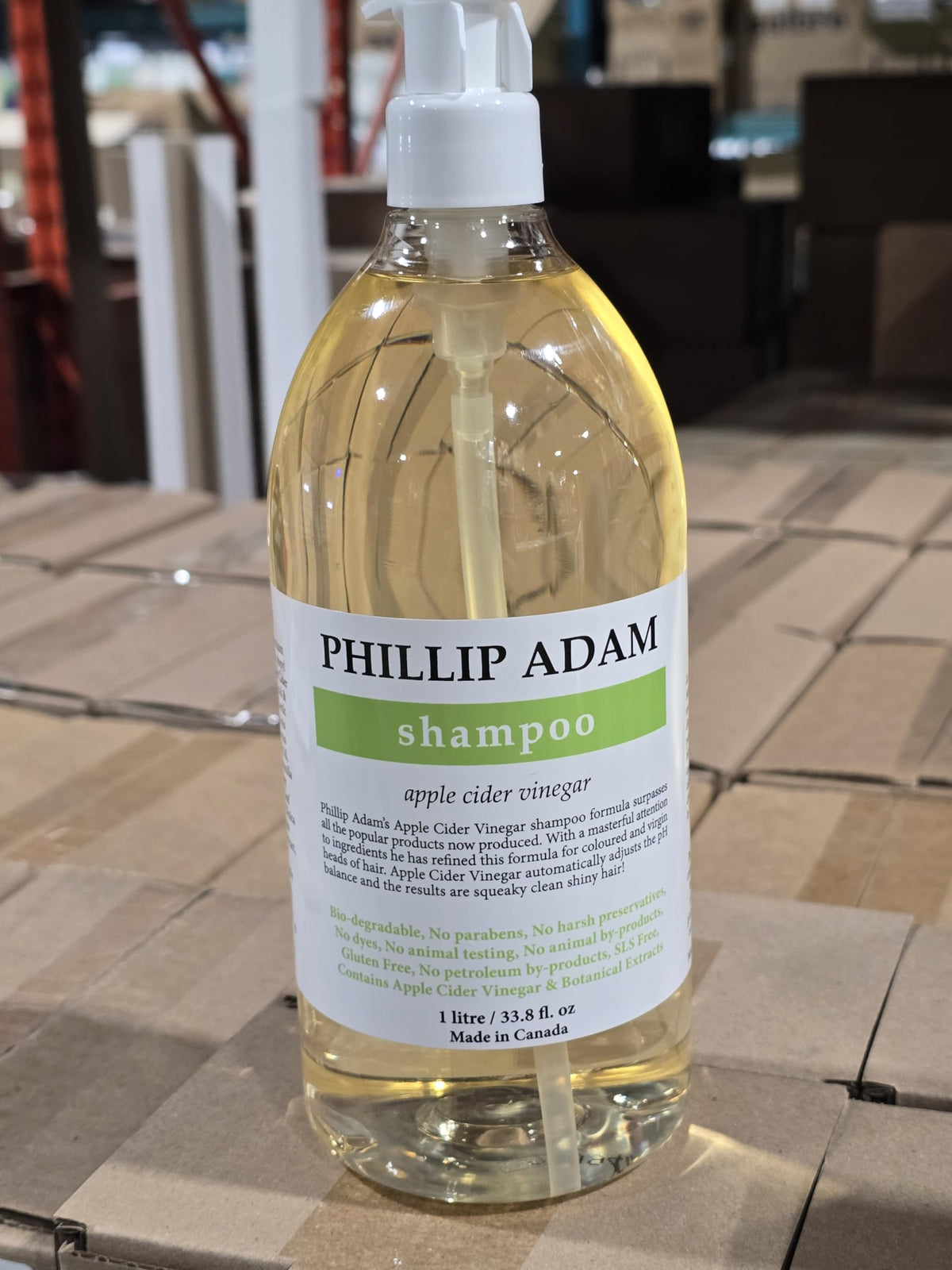 Phillip Adam shampoo lather on hair illustrating gentle cleansing and shine
