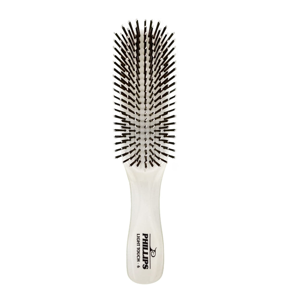 Phillips Brush Light Touch 6 front view for gentle detangling across hair lengths.