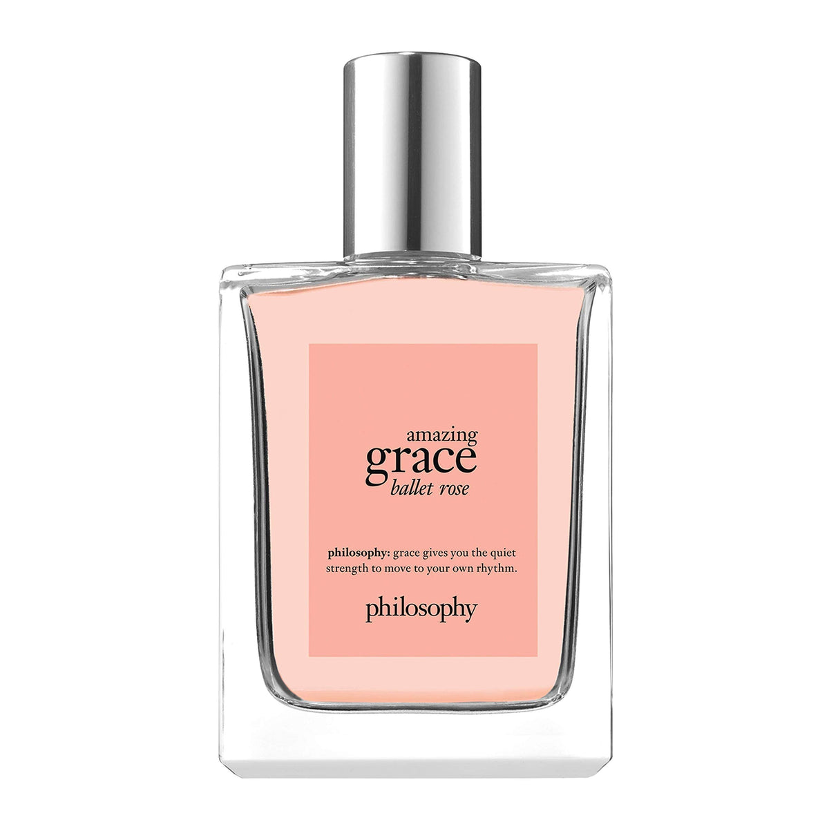 philosophy Amazing Grace Ballet Rose bottle shows delicate floral layers for daily elegance