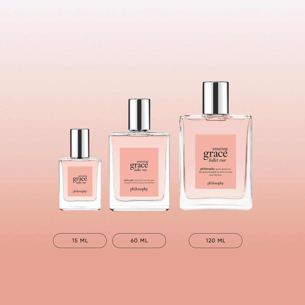 philosophy Amazing Grace Ballet Rose luxury packaging signals premium gift-ready presentation