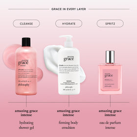Philosophy Amazing Grace Intense Emulsion label with usage guidance