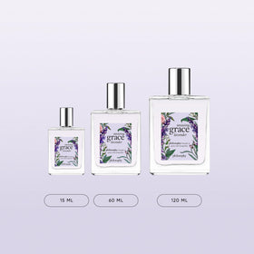 Philosophy Amazing Grace Lavender on skin suggests lasting freshness for daytime wear
