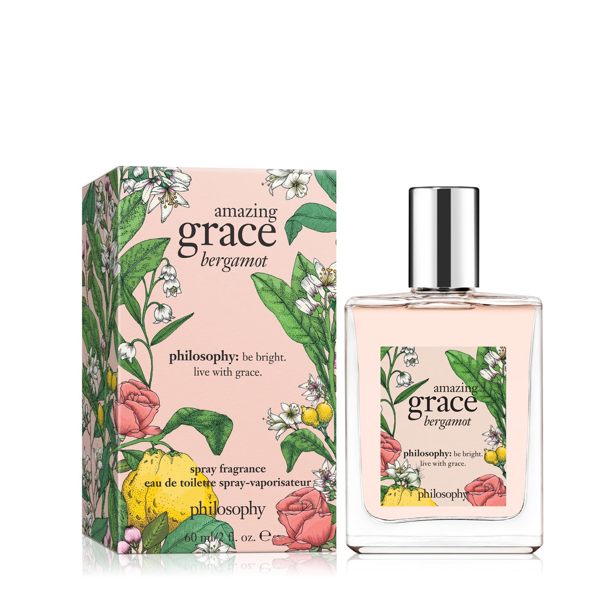 Philosophy Amazing Grace on-shelf display highlighting elegant fragrance moments