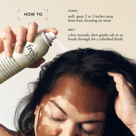 Philosophy Fresh Cream Dry Shampoo after-use hair shows clean texture and scent.