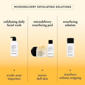 Application scene showing a quick 30-second daily cleanse with Philosophy wash