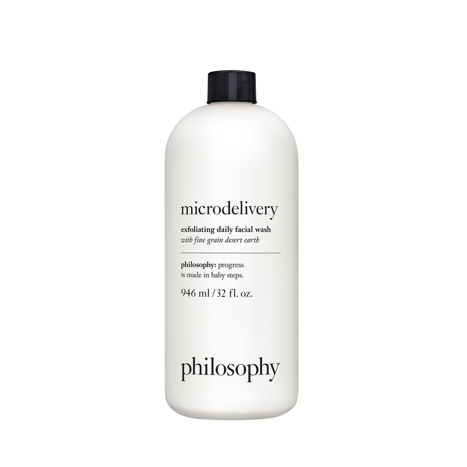 Philosophy Microdelivery Exfoliating Daily Wash bottle front view for daily exfoliation
