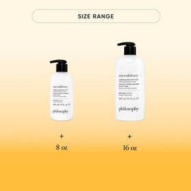Close-up of exfoliating particles in Philosophy wash highlighting texture