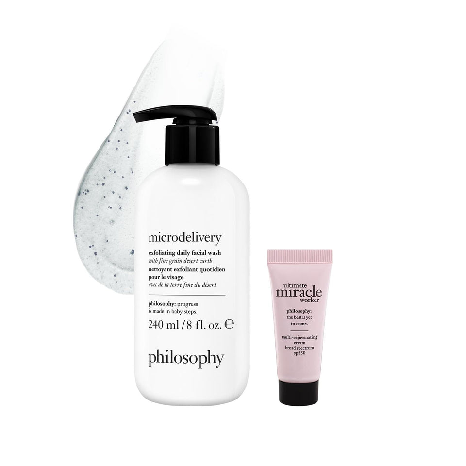 Philosophy Microdelivery Face Wash bottle for gentle exfoliation and daily radiance