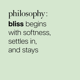 philosophy Pistachio Paradise vetiver note—earthy base for lasting, soothing scent.