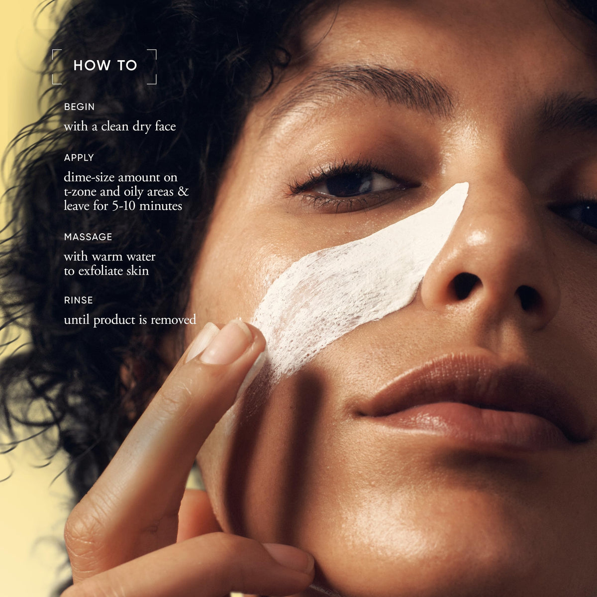 philosophy purity made simple pore extractor mask cream texture on swatch for smooth, clarified skin
