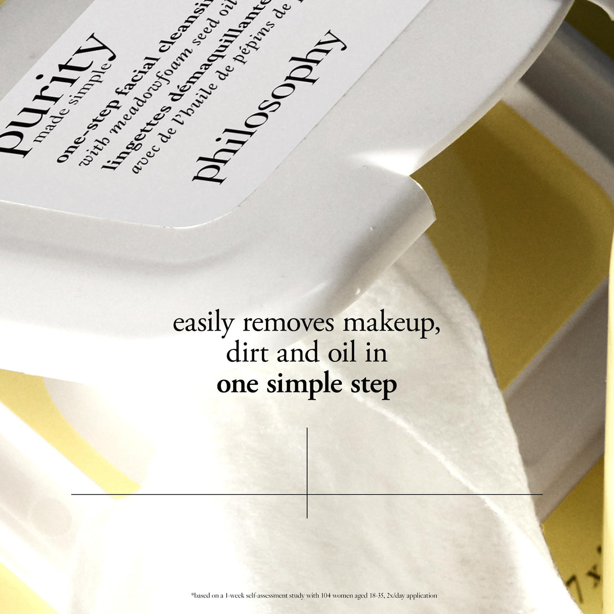 philosophy Purity Made Simple makeup-removal cloths help refresh skin quickly