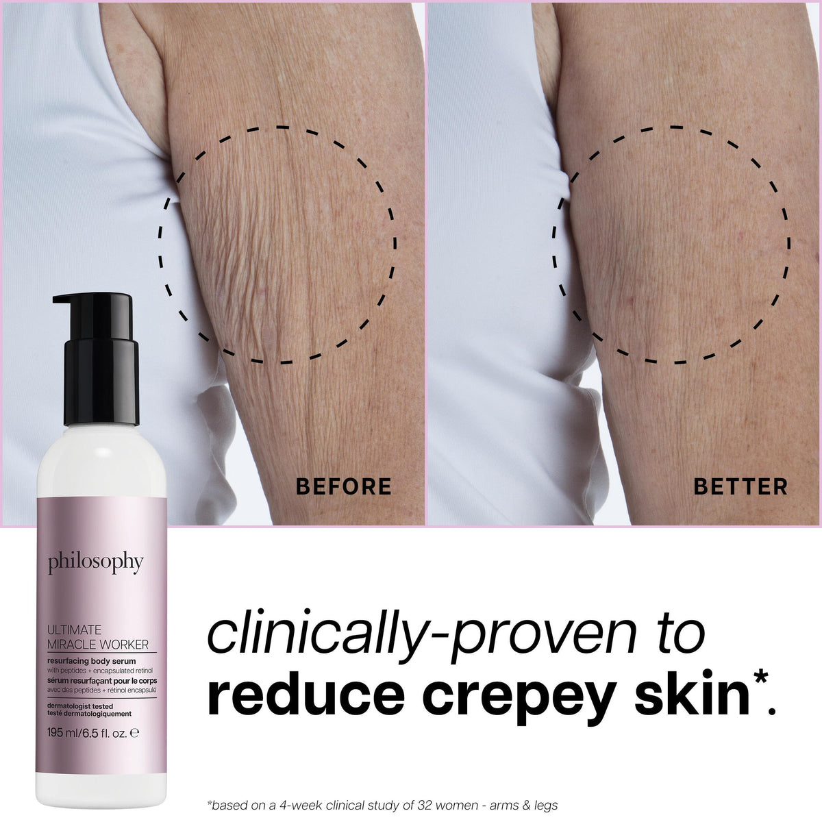 Dispense pump detail of Philosophy Ultimate Miracle Worker serum