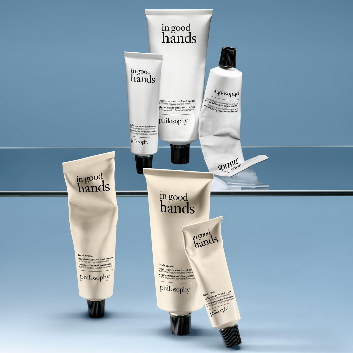 Philosophy unscented hand cream tube ideal for travel with 1oz