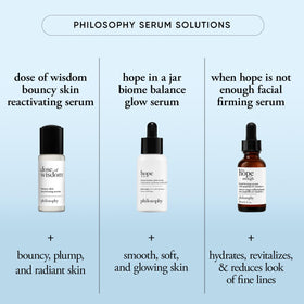 Philosophy When Hope Is Not Enough serum with vitamins C and E for antioxidant protection