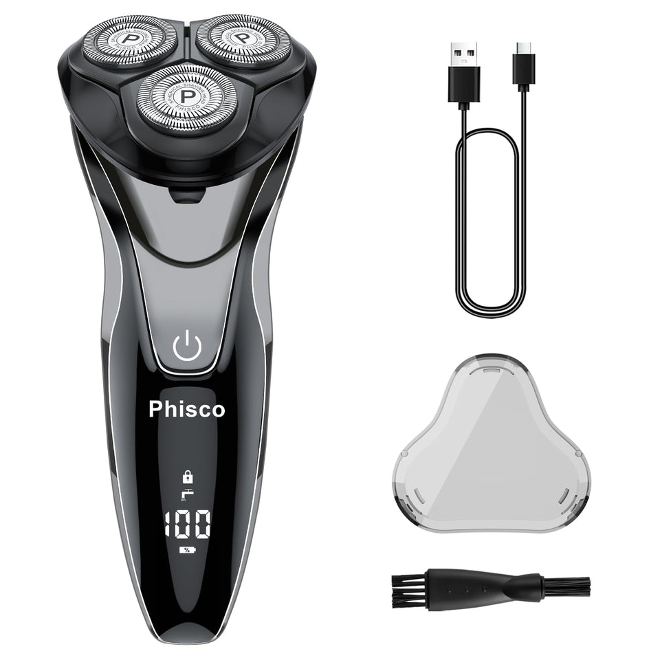 Phisco electric razor compact design for easy handling during morning routines