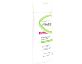 Phisoderm Anti-Blemish Body Wash lather close-up suggests gentle cleansing and rinses clean.