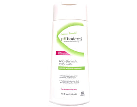 Phisoderm Anti-Blemish Body Wash pump-dispensing bottle for easy daily cleansing.