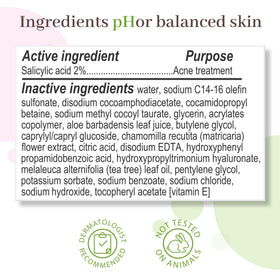Phisoderm anti-blemish body wash trio-pack label view