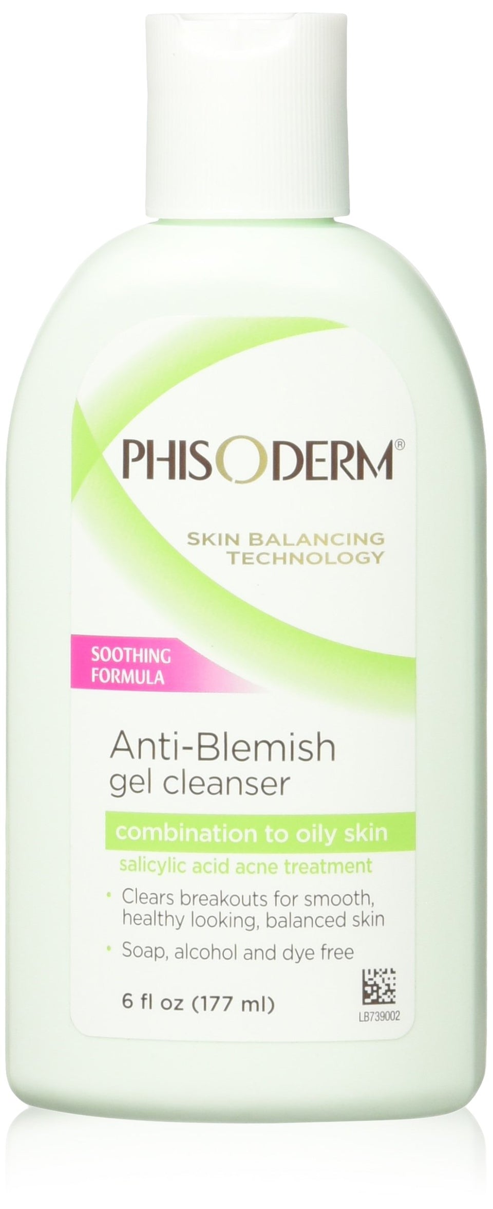 Phisoderm Anti-Blemish Gel Cleanser bottle with chamomile for acne-prone skin.