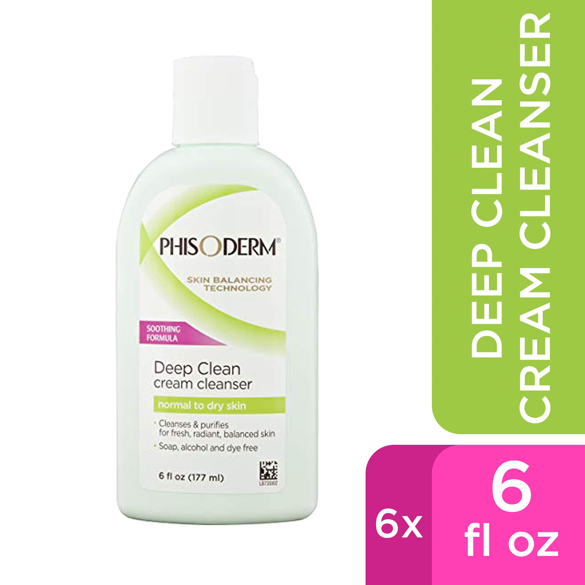 Phisoderm Deep Cleaning Cream Cleanser bottle close-up highlighting design