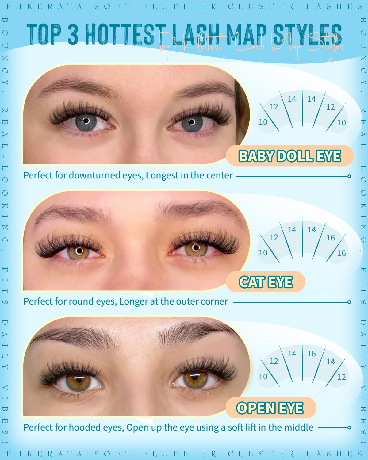 PHKERATA C-Curl lashes provide gentle lift without stiffness