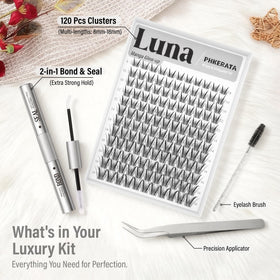 PHKERATA Invisible band clusters blend with natural lashes.