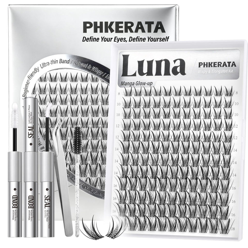 PHKERATA Manga Lash Clusters Kit box for at-home lash styling.
