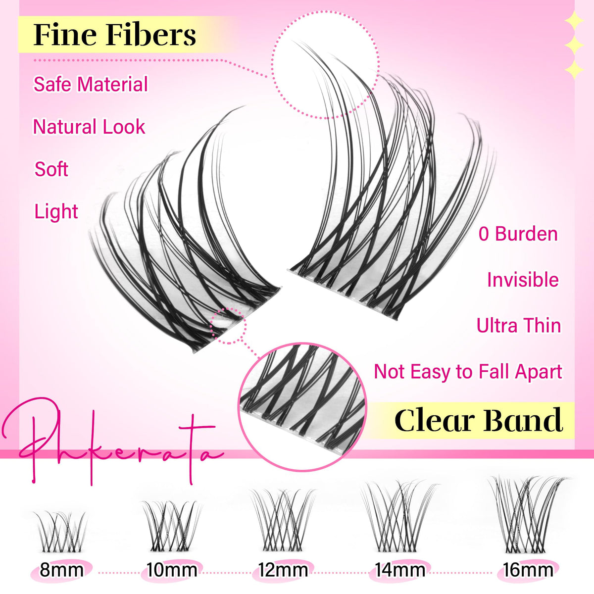 PHKERATA precision tweezers for easy cluster placement