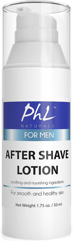 PHL Naturals Unscented Aftershave bottle shows fragrance-free post-shave care