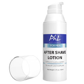 PHL Naturals Unscented Aftershave cruelty-free badge signals ethical grooming choice