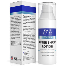 PHL Naturals Unscented Aftershave texture appears non-greasy and fast-absorbing