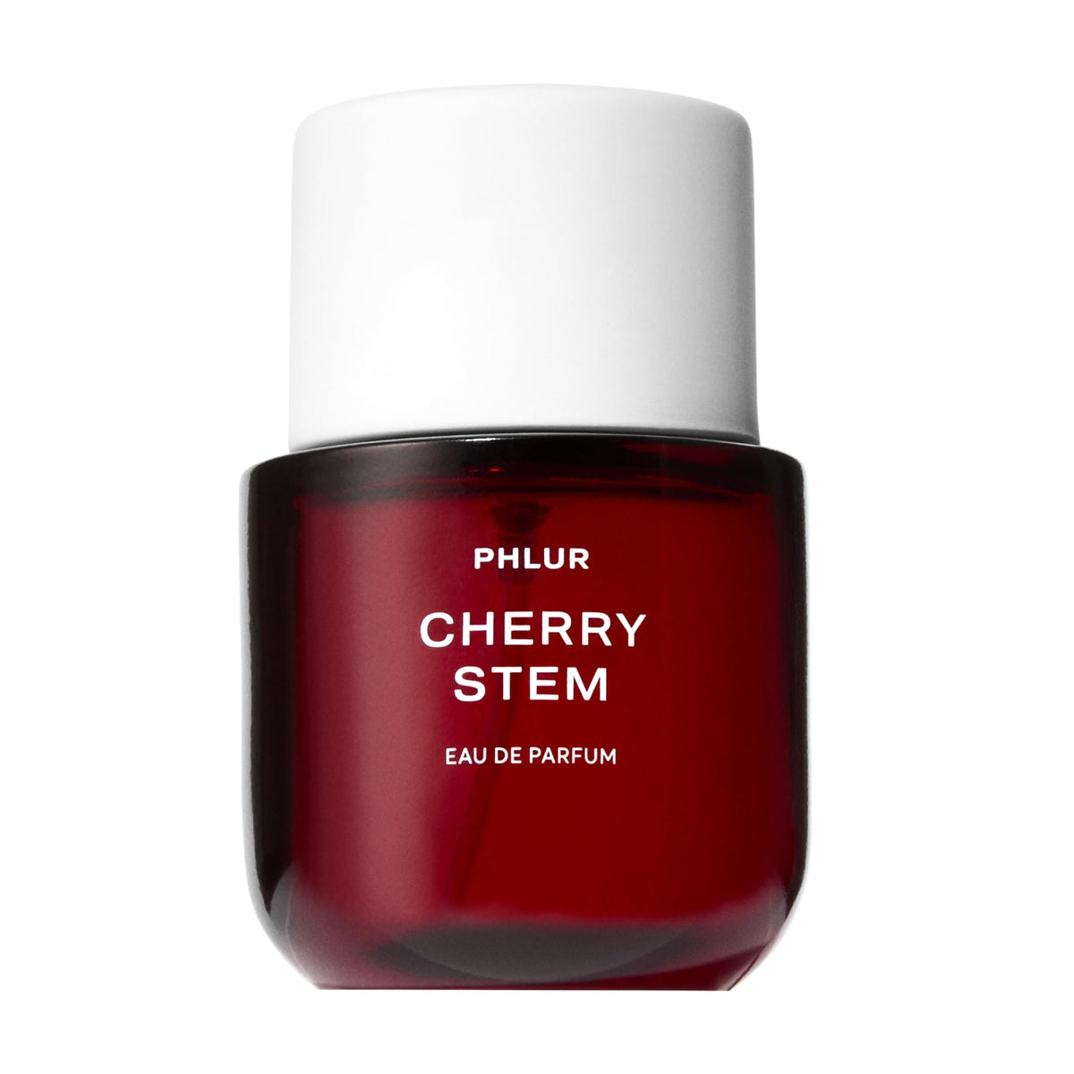 PHLUR Cherry Stem perfume bottle in sleek packaging for everyday elegance.
