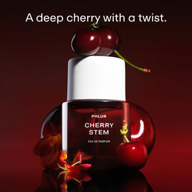 PHLUR Cherry Stem top notes highlight black cherry and orange brandy for a lively entrance.
