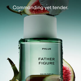 PHLUR Father Figure waterlily fig cassis-opening for a crisp, modern intro.