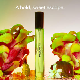 PHLUR Mood Ring top notes evoke dragon fruit and orange with a bright opening.