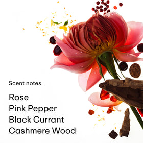 PHLUR Rose Whip cap close-up showing premium packaging.