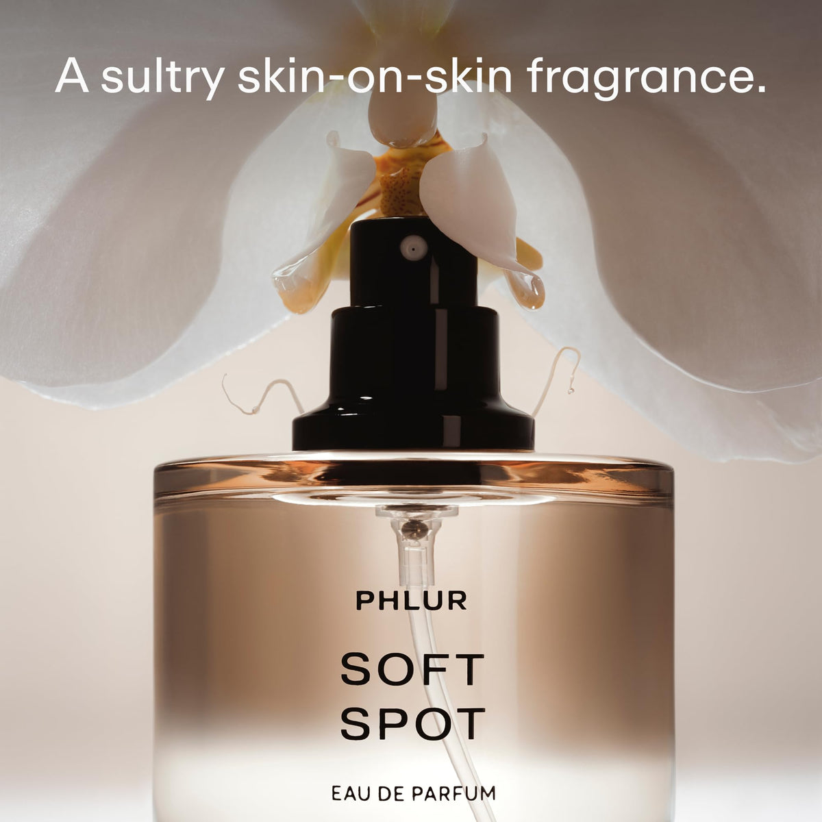 PHLUR Soft Spot label close-up shows transparent ingredients and branding