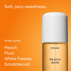 PHLUR Travel-size body mist display emphasizes on-the-go convenience.